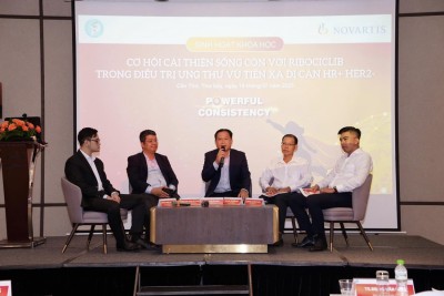 SINH HOẠT KHOA HỌC “CƠ HỘI CẢI THIỆN SỐNG CÒN VỚI RIBOCICLIB TRONG ĐIỀU TRỊ UNG THƯ VÚ TIẾN XA DI CĂN HR+ HER2-”