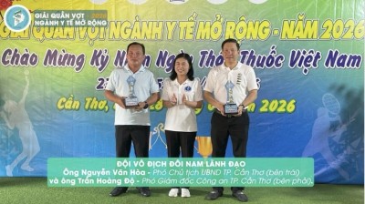 GIẢI QUẦN VỢT NGÀNH Y TẾ MỞ RỘNG 2026