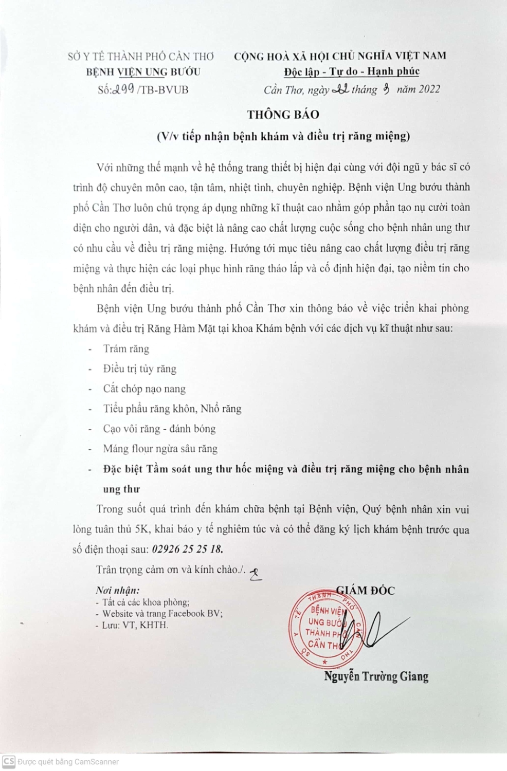 thongbaokham rang mieng