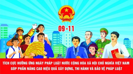 HƯỞNG ỨNG NGÀY PHÁP LUẬT NƯỚC CỘNG HÒA XÃ HỘI CHỦ NGHĨA VIỆT NAM