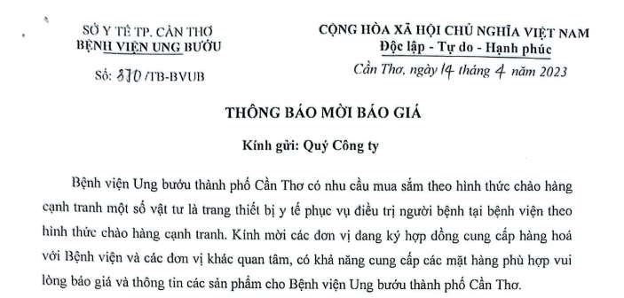 TB MỜI BÁO GIÁ 14042023