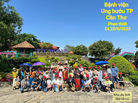 Công đoàn Bệnh viện Ung bướu Thành phố Cần Thơ tổ chức tham quan, du lịch cho công đoàn viên năm 2023