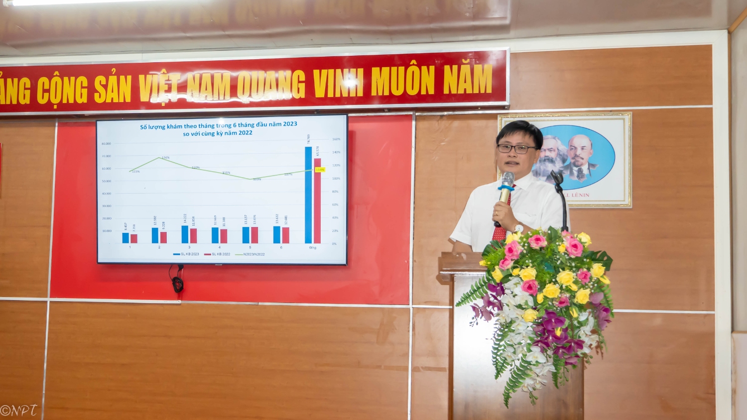 HỘI NGHỊ SƠ KẾT 6 THÁNG ĐẦU NĂM  - PHƯƠNG HƯỚNG NHIỆM VỤ 6 THÁNG CUỐI NĂM 2023 BỆNH VIỆN UNG BƯỚU TP.CẦN THƠ