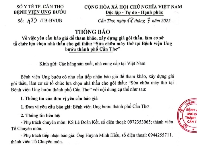 Thông báo 483TB BVUB Sua chưa may tho